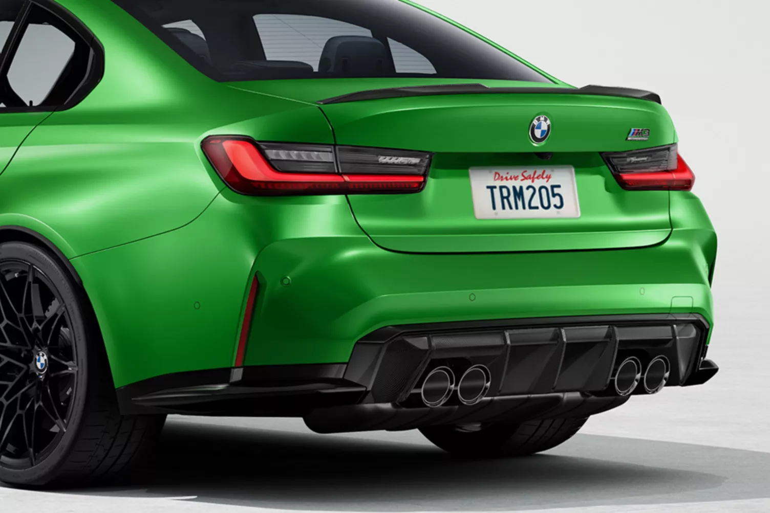 BMW M3 Competition Sedan Rear View